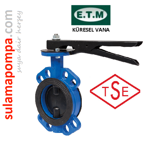 YUSAL E.T.M PN 6--10-16 DN65 DÖKÜM GÖVDELİ KELEBEK VANA