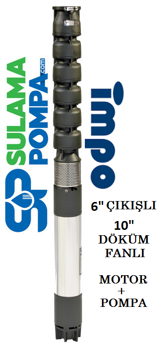S 10180/01Z -  30 HP 6'' ÇIKIŞLI 10'' DÖKÜM FANLI DALGIÇ POMPA