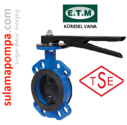 YUSAL E.T.M PN 6--10-16 DN80 DÖKÜM GÖVDELİ KELEBEK VANA