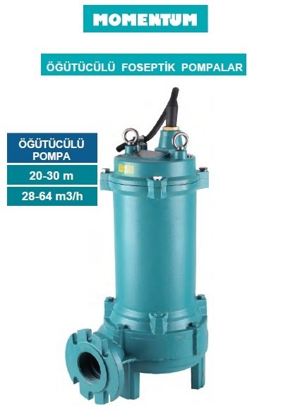 MOMENTUM P2200T- 3HP-380V- PARÇALAYICI BIÇAKLI DÖKÜM GÖVDELİ FOSEPTİK ÖĞÜTÜCÜLÜ DALGIÇ POMPA