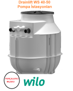 Wilo DrainLift WS 50D/MTH40-T  2x3.1kW 380V  Çift Pompalı Parçalayıcı Bıçaklı Foseptik Tahliye Pompa İstasyonu (400 Litre Tank Hacmi)