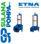 ETNA EFP 30 V 3.25 HP 380V  VORTEX ÇARKLI FOSEPTİK DALGIÇ POMPA