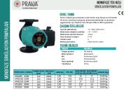 Prana HP 100/80 350T  DN 80  380V   Tek Hızlı Flanşlı Tip Sirkülasyon Pompası