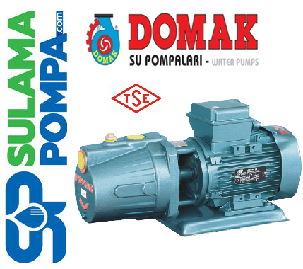 DOMAK JET 75-0.75 HP 220V DÖKÜM GÖVDELİ JET POMPA