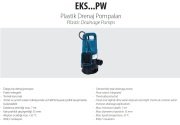 Aquastrong EKS-400PW       0.4kW 220V  Plastik Gövdeli Drenaj Dalgıç Pompa