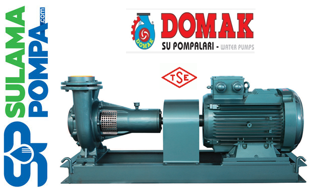 DOMAK SD540 7.5,HP 380V TEK KADEMELİ YATAY MİLLİ POMPA