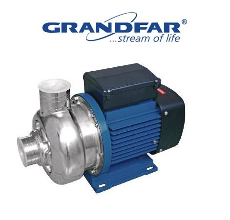 Grandfar GCO 500/220  3Hp 380V  Paslanmaz Çelik Gövdeli Yüksek Debili Santrifüj Pompa - Aisi 316