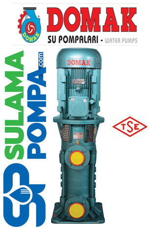 DOMAK KPDR25-5  3,HP 380V DÜŞEY MİLLİ ÇOK KADEMELİ PİK GÖVDELİ POMPA