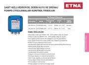 Etna HYDROPAN4D-APS  0.37-7.5kW 380V  İki Pompalı Sistemler Sabit Hızlı Hidrofor ve Derin Kuyu Sondaj Drenaj Dalgıç Pompa Uygulamaları İçin Kontrol Panosu