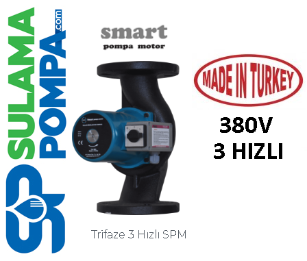 SMART SPM 65/7-340-3 TF 380V FLANŞLI 3 HIZLI SİRKÜLASYON POMPASI