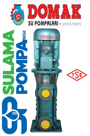 DOMAK KPDR32-5  5,5 HP 380V DÜŞEY MİLLİ ÇOK KADEMELİ PİK GÖVDELİ POMPA