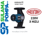 SMART SPM 40/7-250-3 MF 220V FLANŞLI 3 HIZLI SİRKÜLASYON POMPASI