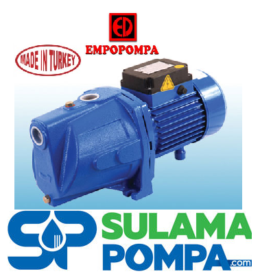 EMPO EMJET K100 M 1.HP 220V KÜÇÜK KAFA DÖKÜM GÖVDELİ JET POMPA