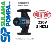 SMART  SPM 65/7-340-3 MF 220V FLANŞLI 3 HIZLI SİRKÜLASYON POMPASI