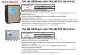 EPC TOU S02 SERİSİ - IP 54- 5,5-11 KW (7,5-15 HP)TRİFAZE 380V-50 HZ İKİ POMPALI PANO - AKILLI KONTROL ÜNİTESİ (Dalgıç pompa, hidrofor ve drenaj pompalarında kullanım.)
