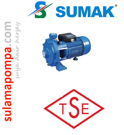SUMAK SMKT300-S 3, HP 380W ÇİFT KADEMELİ SICAK SU SANTRİFÜJ POMPA