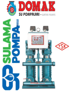 DOMAK KPDR25-5 Ti 2x3,HP 380V PİK DÖKÜM GÖVDELİ ÇİFT POMPALI HİDROFOR (PANOLU)