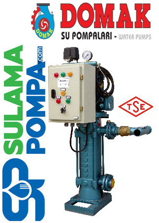 DOMAK KPDR25-10 TB 5,5 HP 380V PİK DÖKÜM GÖVDELİ TEK POMPALI HİDROFOR (PANOLU)