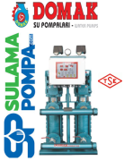 DOMAK KPDR32‐6Tİ 2x5,5 HP 380V PİK DÖKÜM GÖVDELİ ÇİFT POMPALI HİDROFOR (PANOLU)