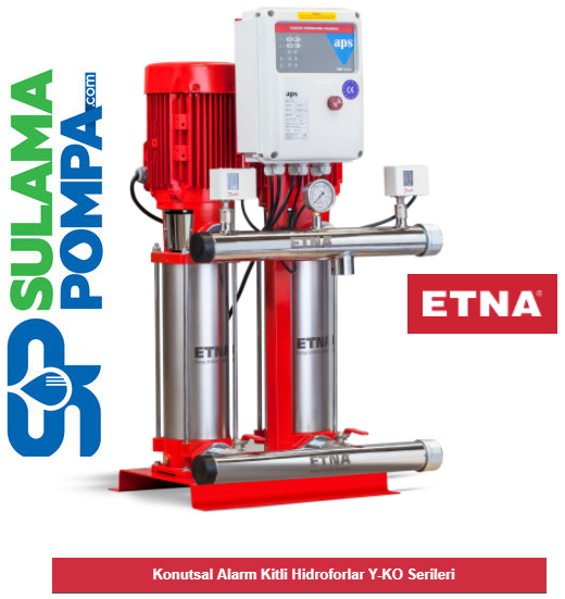 ETNA Y2 KO 10/5-22 2x3 HP 380V ALARM KİTLİ ÇİFT POMPALI YANGIN HİDROFORU