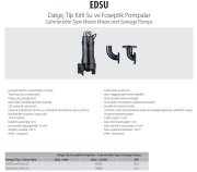 Aquastrong  50EDSUm128-0.75L       0.75kW 380V  Komple Döküm Kirli Su Ve Foseptik Dalgıç Pompa
