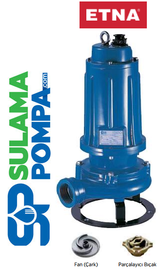 ETNA DTR 150 1.5 HP 220V PARÇALAYICI BIÇAKLI ENDÜSTRİYEL TİP ATIK SU DALGIÇ POMPA
