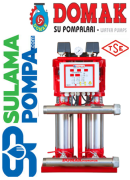 DOMAK 216‐5Tİ 2x5,5 HP 380W DİJİTAL PANOLU ÇİFT POMPALI HİDROFOR