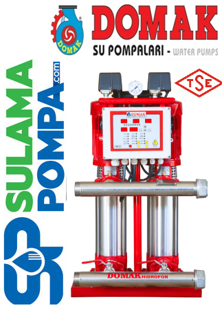 DOMAK 216‐7Tİ 2x7,5 HP 380W DİJİTAL PANOLU ÇİFT POMPALI HİDROFOR