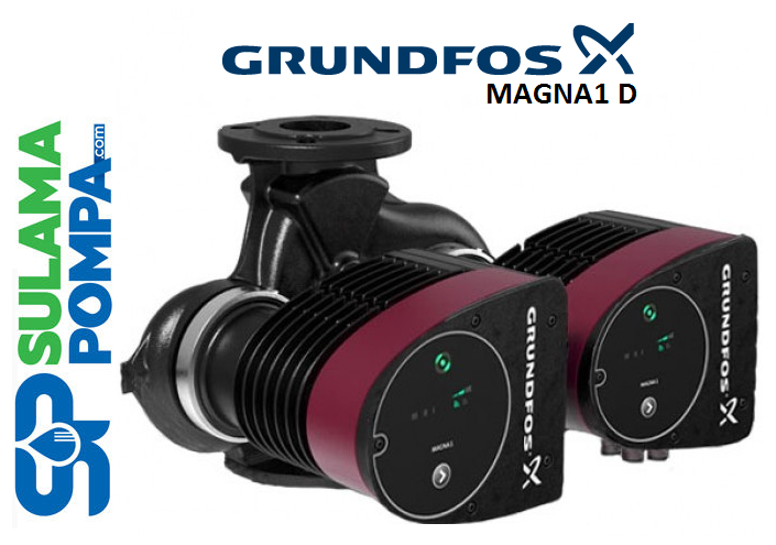 GRUNDFOS MAGNA1 D 80-100 F 360mm DN80 PN10 İKİZ TİP FREKANS KONVERTÖRLÜ SİRKÜLASYON POMPASI (FLANŞLI)-99221420