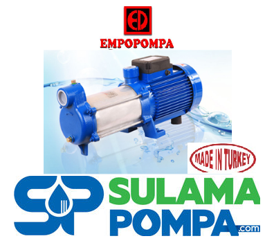 EMPO EMY-90/6 T 3.HP 380V ÇOK KADEMELİ YATAY MİLLİ POMPA