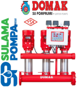 DOMAK 208‐11TÜ 3x5,5 HP 380W DİJİTAL PANOLU ÜÇ POMPALI HİDROFOR
