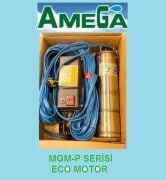 Amega MGM-P 150   1.5Hp 220V   4''  25 Metre Kablolu ve Panolu Dalgıç Motor (Eco)