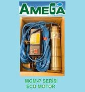 Amega MGM-P 200   2Hp 220V   4\'\'  25 Metre Kablolu ve Panolu Dalgıç Motor (Eco)