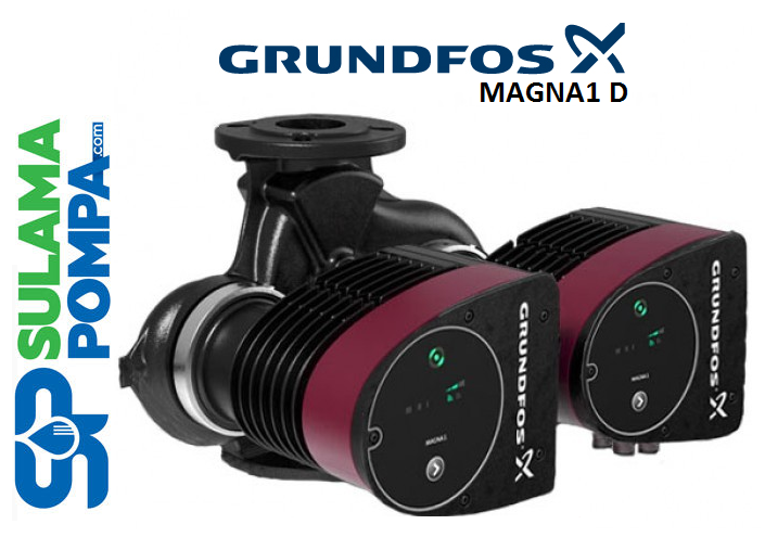 GRUNDFOS MAGNA1 D 100-120 F 450mm DN100 PN6 İKİZ TİP FREKANS KONVERTÖRLÜ SİRKÜLASYON POMPASI (FLANŞLI)-99221452