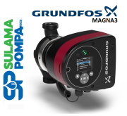 GRUNDFOS MAGNA3 32-100 180 mm DN32 PN10 TEKLİ TİP DİŞLİ BAĞLANTILI FREKANS KONVERTÖRLÜ POMPA-97924257