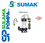 SUMAK SDF 14/2-A 1.5 HP 220V ASANSÖR FLATÖRLÜ FOSEPTİK DALGIÇ POMPA