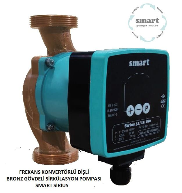 SMART DN32 SİRİUS BRONZ GÖVDE  FREKANS KONTROLLÜ DİŞLİ ECO DESIGN SİRKÜLASYON POMPASI - Özel fiyat teklifi için bizi arayınız.