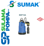 SUMAK SDF 13A 1.HP 220V ASANSÖR FLATÖRLÜ DRENAJ DALGIÇ POMPA