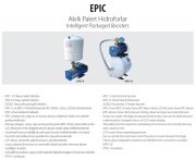 Aquastrong  EPIC-V8/XHC 4-3 M      0.75Hp 220V   Dikey Tanklı Kademeli Akıllı Paket Hidrofor