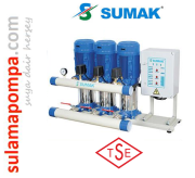 SUMAK SHT6C 150/8 3X1.5 HP 380W ÜÇ POMPALI DÜŞEY MİLLİ HİDROFOR