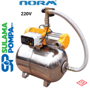 NORM NBY 2108 M-24 1.5 HP 220V 24 LT TANKLI YATAY POMPALI TAM OTOMATİK PAKET HİDROFOR