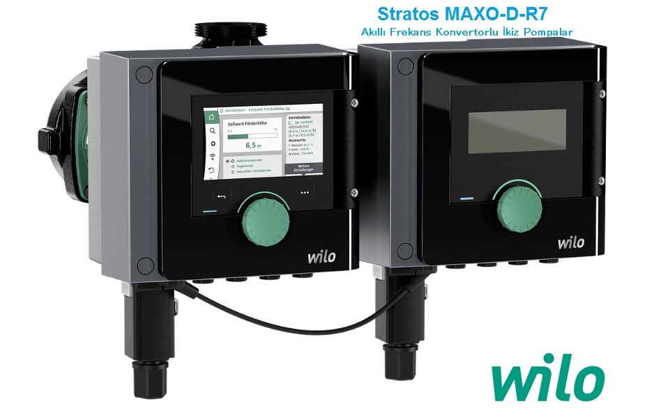 Wilo Stratos MAXO-D 30/0.5-6 PN10-R7  İkiz Pompalı Dişli Tip Akıllı Frekans Kontrollü Sirkülasyon Pompası