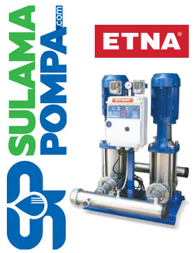 ETNA T2 KI 8-10/40 2x5.5 HP 380V ÇİFT POMPALI KOMPLE PASLANMAZ ÇELİK ÇOK KADEMELİ SESSİZ HİDROFOR