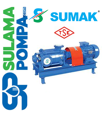 SUMAK SYT32/4 7,5 HP 380W YATAY MİLLİ KADEMELİ POMPA