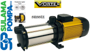 VORTEX VKP S/S 7-04 M 1.3 HP 220V YATAY MİLLİ KOMPLE PASLANMAZ ÇELİK SESSİZ POMPA