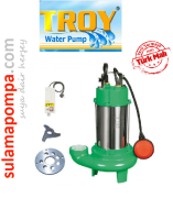 TROY HDBM 1800/2 PASLANMAZ GÖVDELİ BIÇAKLI FOSEPTİK DALGIÇ POMPA