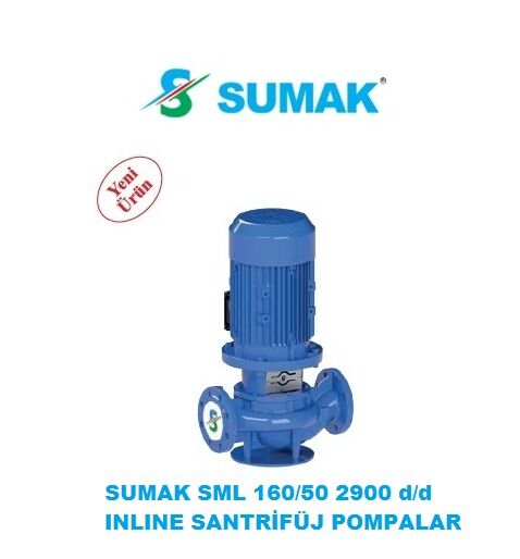 Sumak SML160/50  5.5kW 380V İNLİNE SANTRİFÜJ POMPA - 2900 d/d