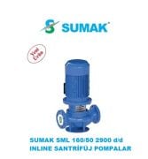 Sumak SML160/50  5.5kW 380V İNLİNE SANTRİFÜJ POMPA - 2900 d/d