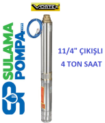 VORTEX 4GM-25 2,HP 380V DERİN KUYU DALGIÇ POMPA