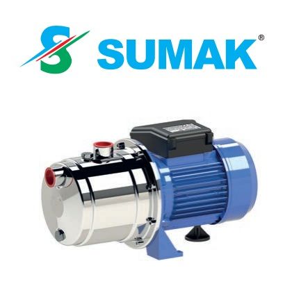 Sumak SMINOX150J 1Hp 220V  Paslanmaz Kendinden Emişli Jet Pompa